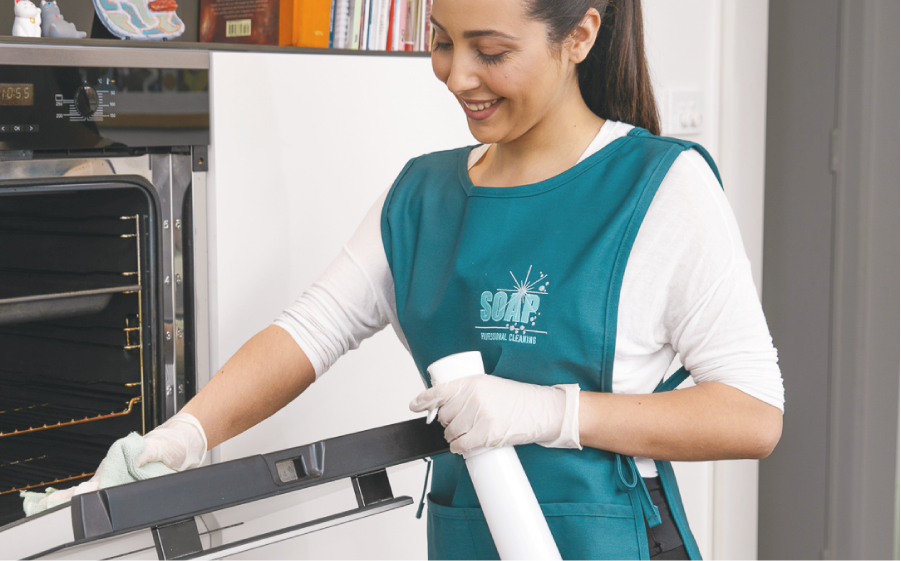 deep clean oven